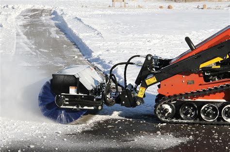 mini skid steer sweeper attachment|skid steer angle broom attachment.